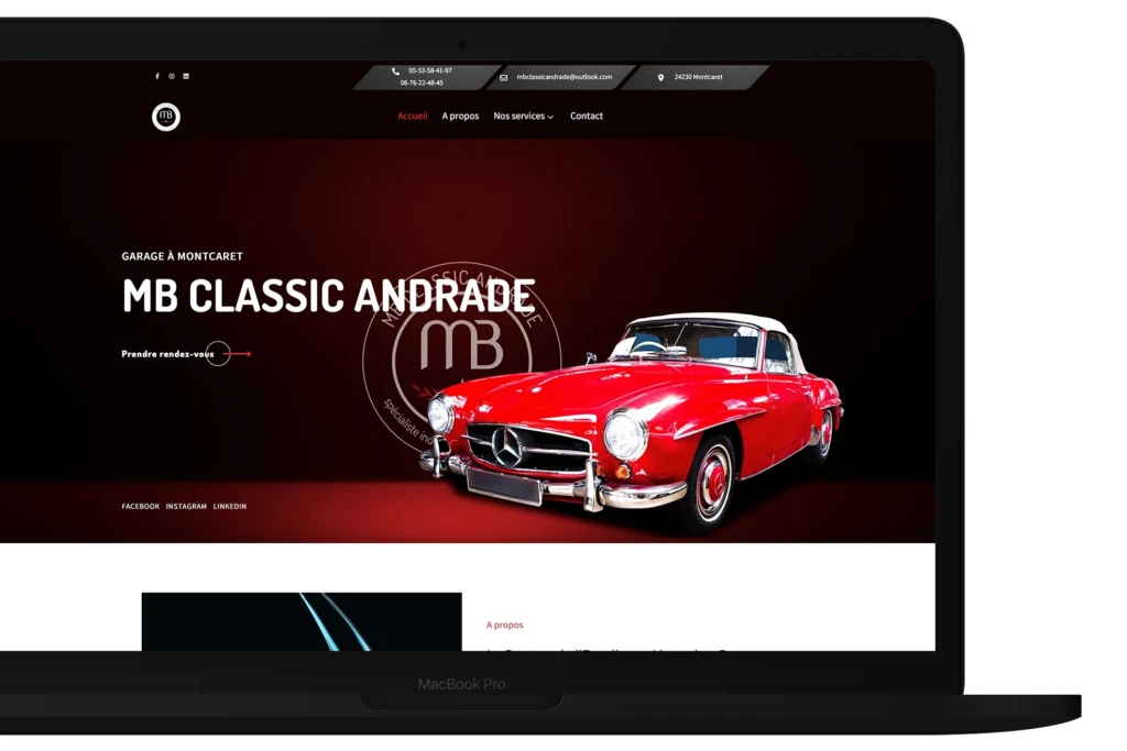 création site mb classic andrades