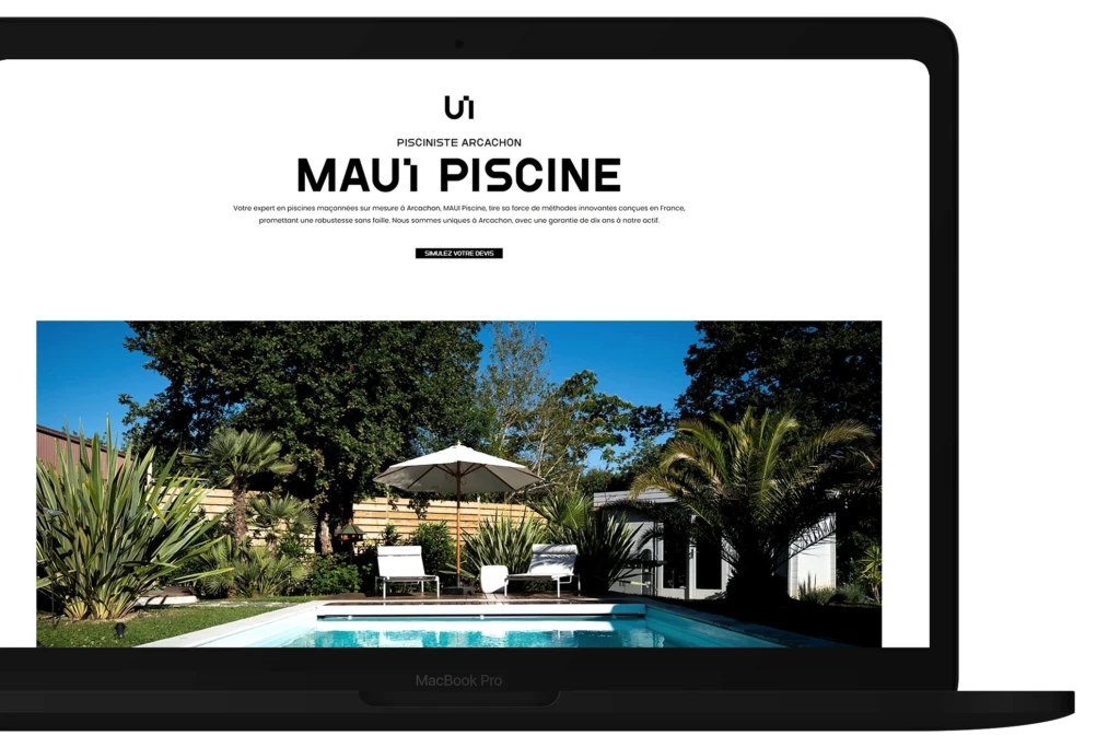 présentation site maui piscinie pisciniste bassin arcachon