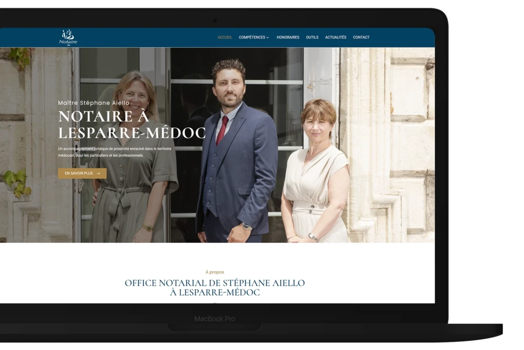 création site interet du notaire stéphane aillo