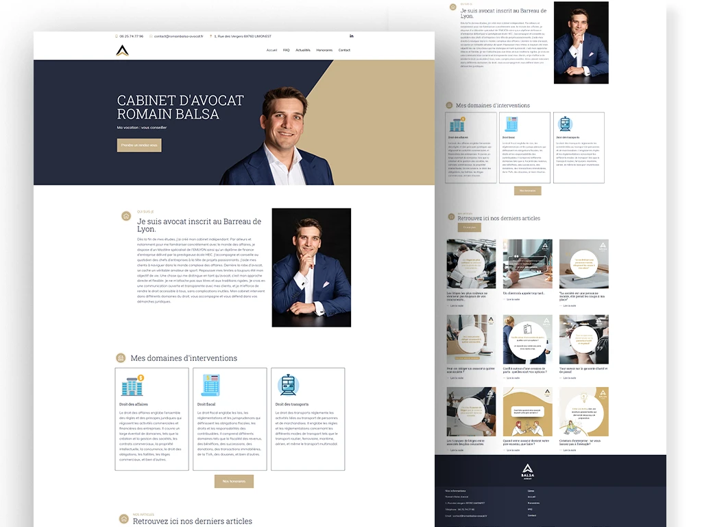 création site internet avocat romain balza