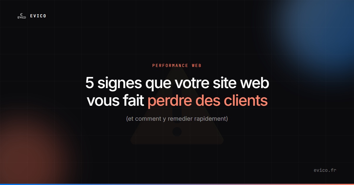 5 signes que votre site web vous fait perdre des clients