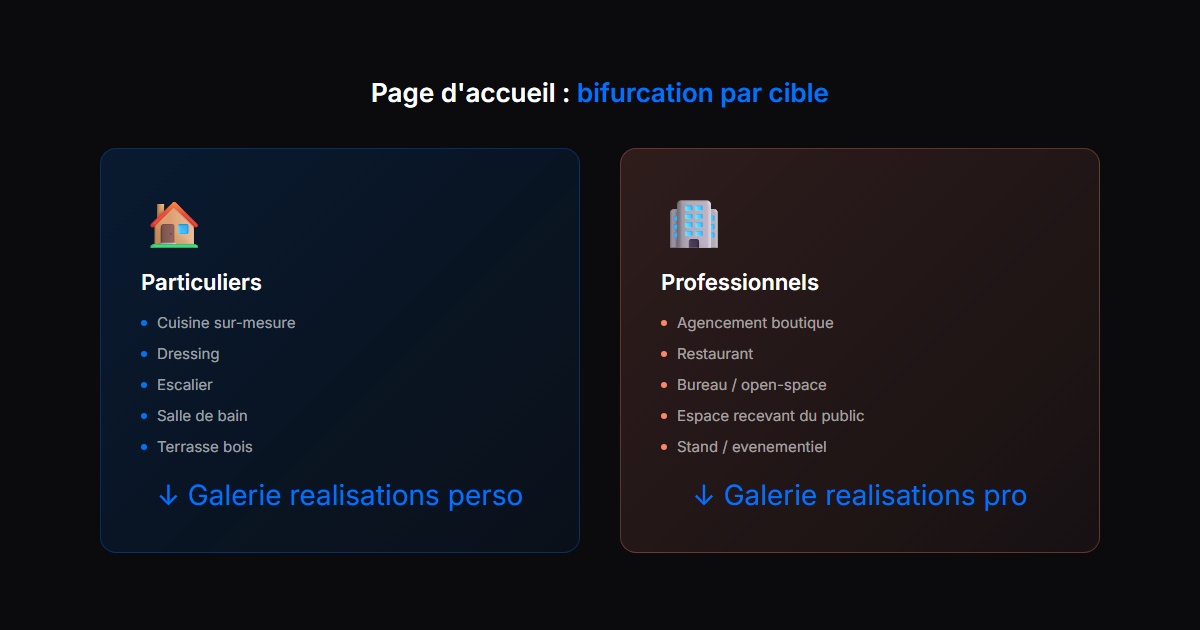 Schema de segmentation des cibles particuliers et professionnels
