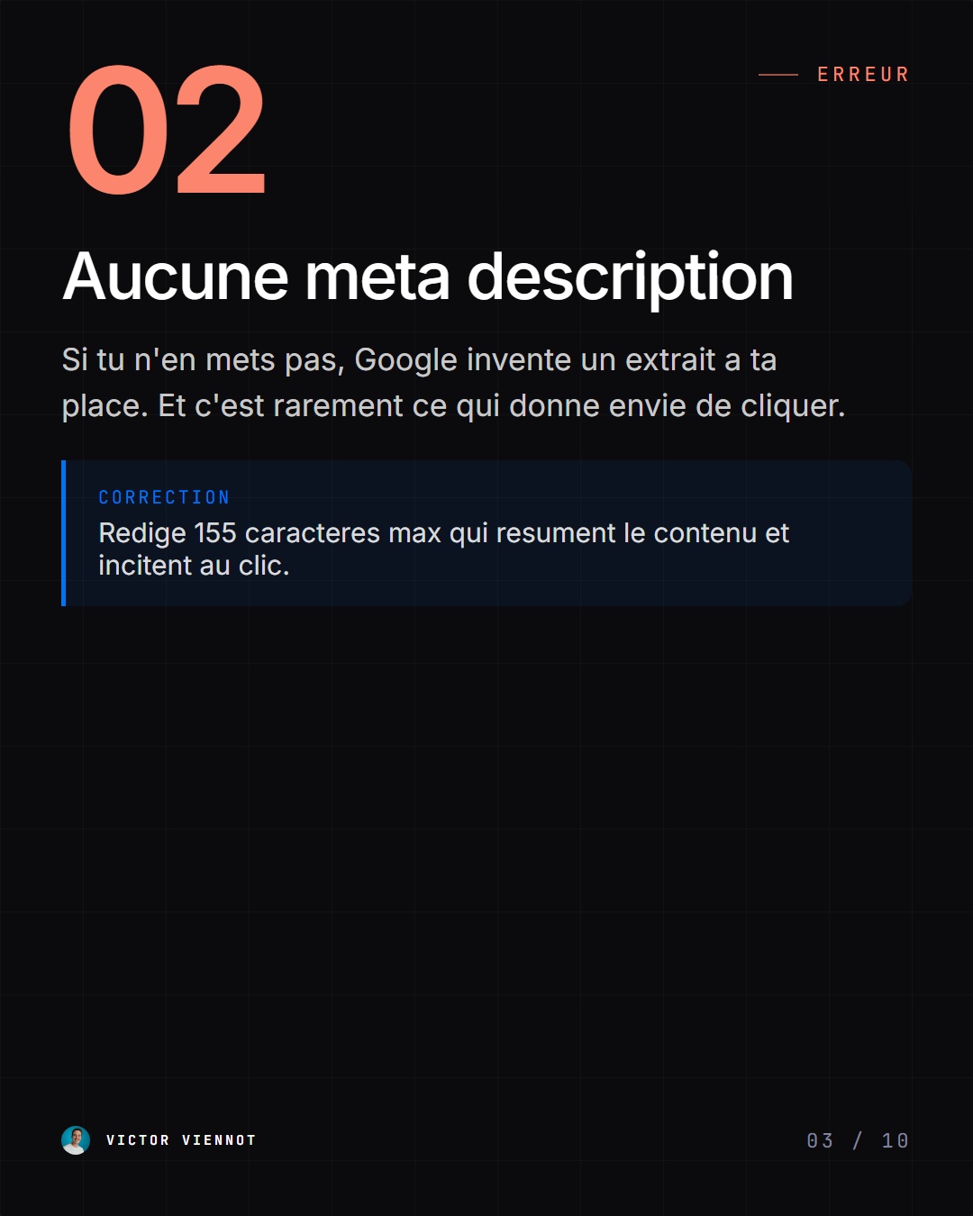 90% des pages web ne recoivent aucun trafic de Google