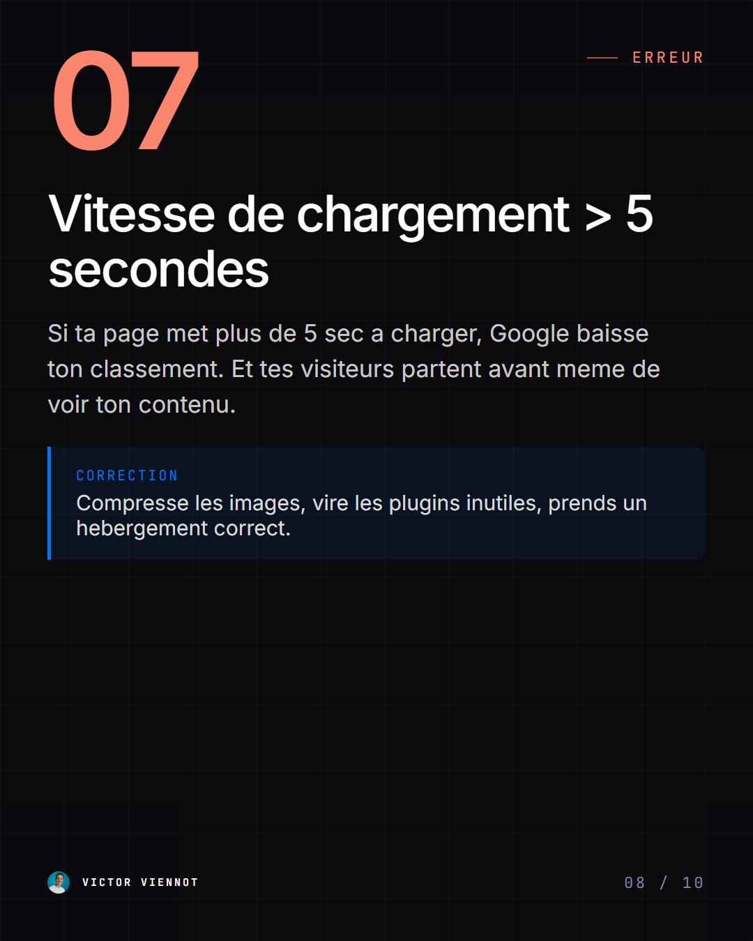 Erreur SEO 5 : zero maillage interne, pages orphelines