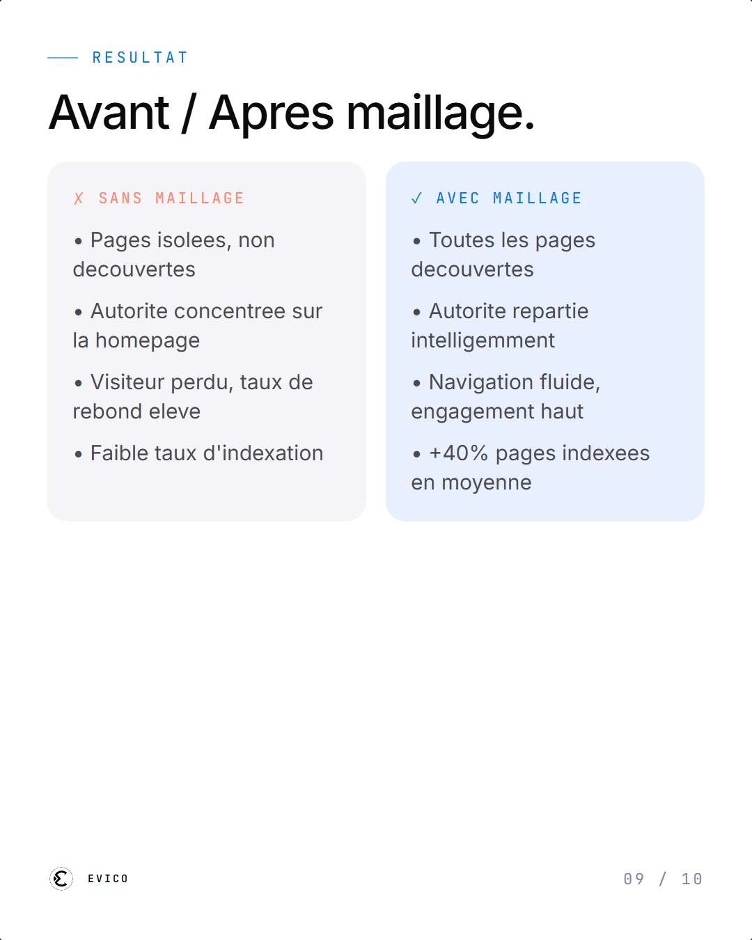 Comparaison bonnes pratiques et erreurs courantes du maillage interne
