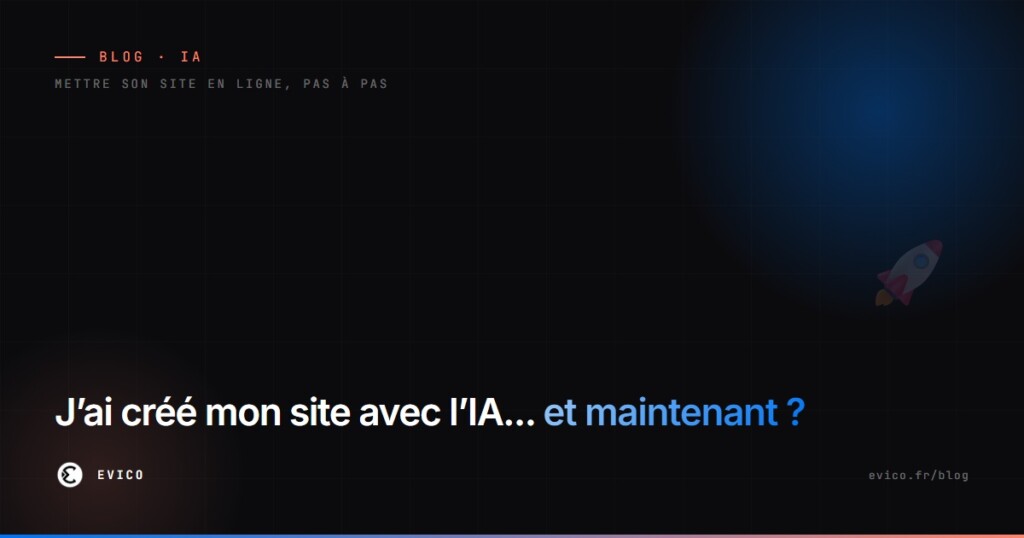 J'ai créé mon site avec l'IA, et maintenant ? Comment le mettre en ligne : hébergeur, FTP, DNS, HTTPS, le guide