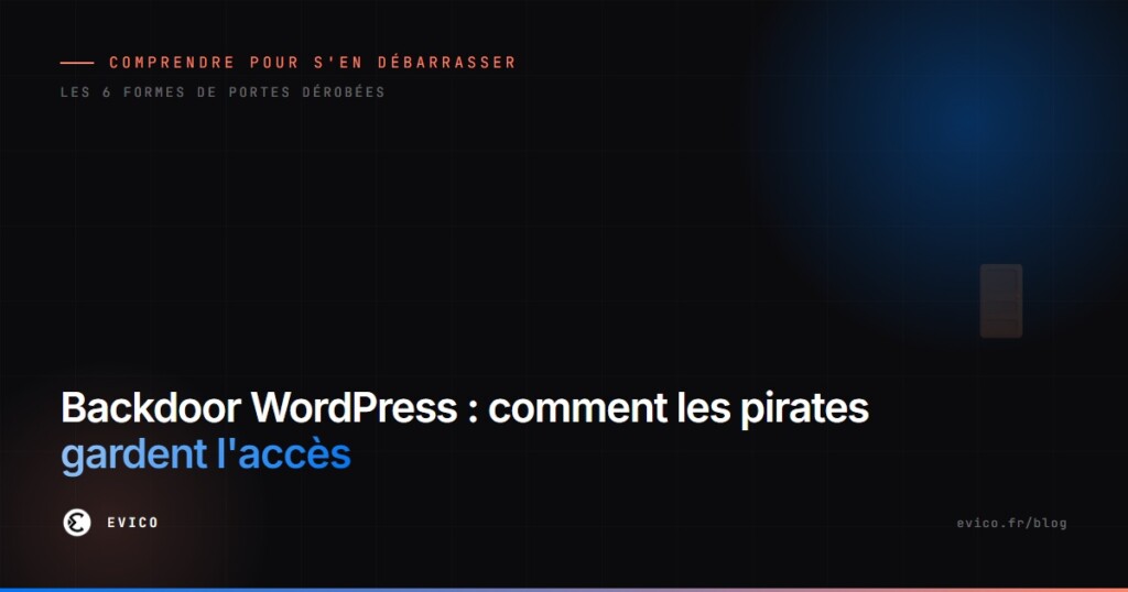 Backdoor WordPress : comment les pirates gardent l'accès après le nettoyage