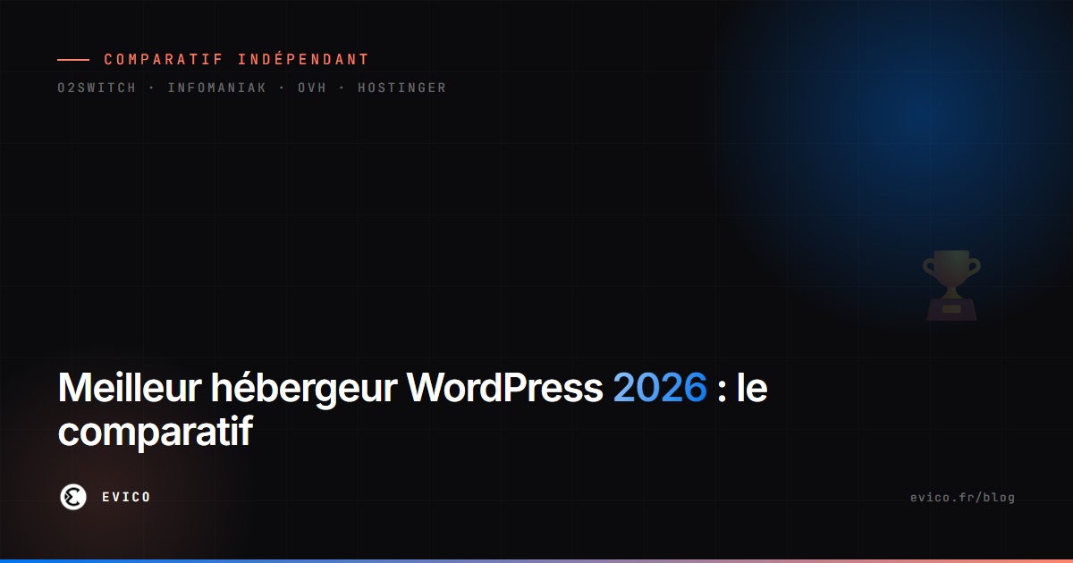 Comparatif indépendant des hébergeurs WordPress 2026