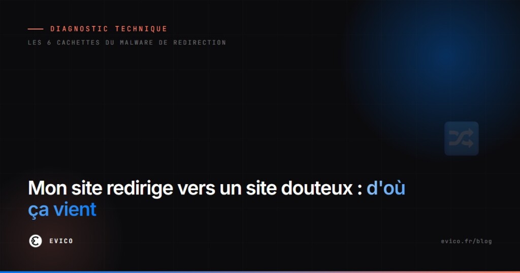 Site WordPress qui redirige vers un site douteux : d'où ça vient et comment l'arrêter