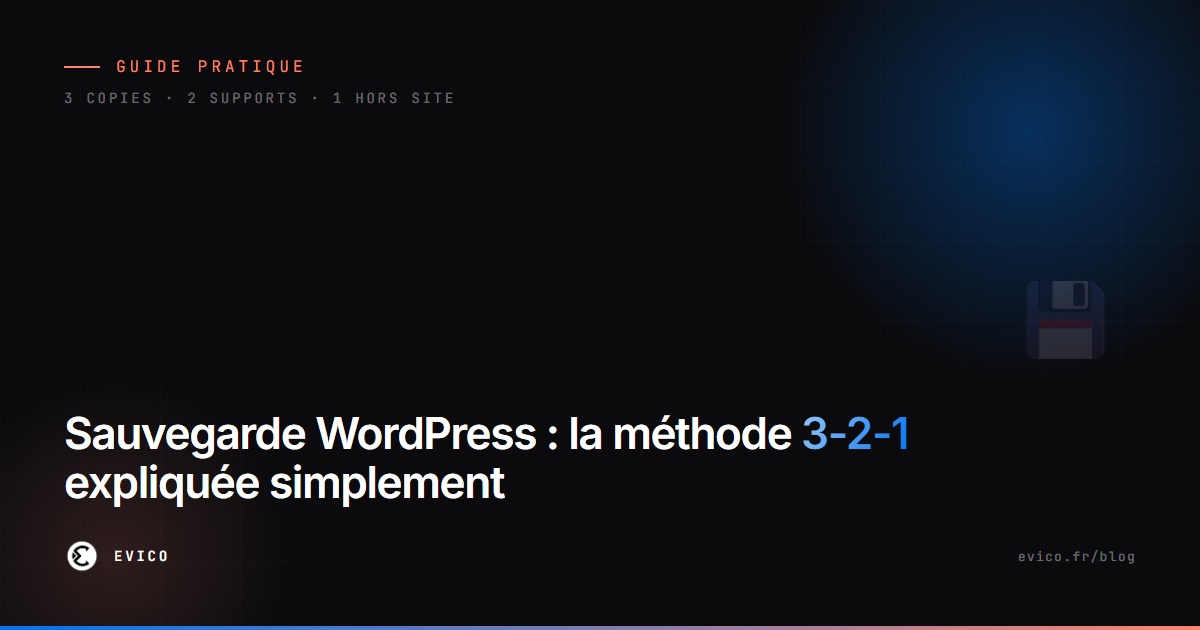 La méthode de sauvegarde 3-2-1 appliquée à WordPress