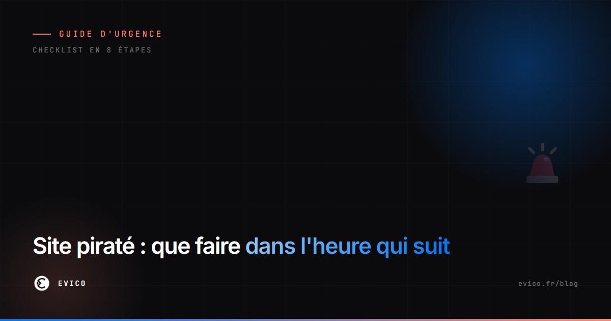 Site piraté : le guide d'urgence de la première heure