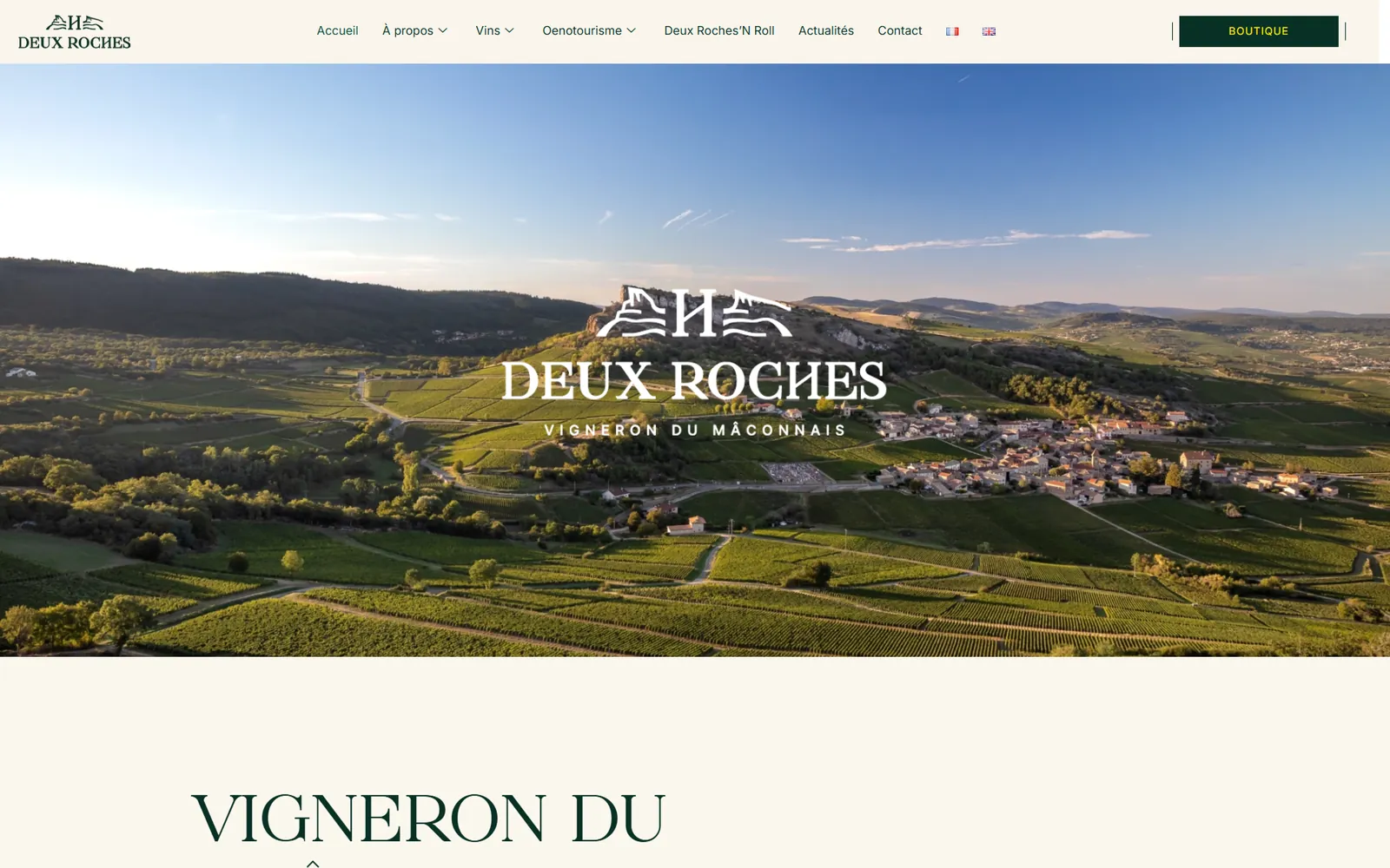 Création de site e-commerce pour un domaine viticole : nouvelle boutique après, fiches vins et panier