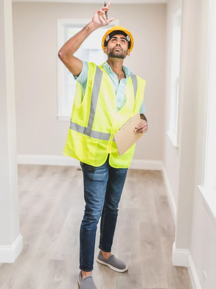 Diagnostiqueur immobilier en intervention