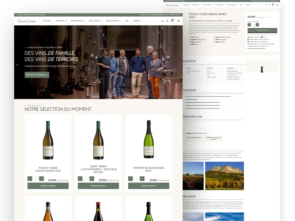 Boutique Collovray & Terrier - Boutique en ligne de vins WooCommerce