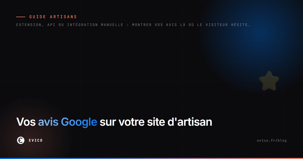 Afficher ses avis Google sur son site internet d'artisan (WordPress)