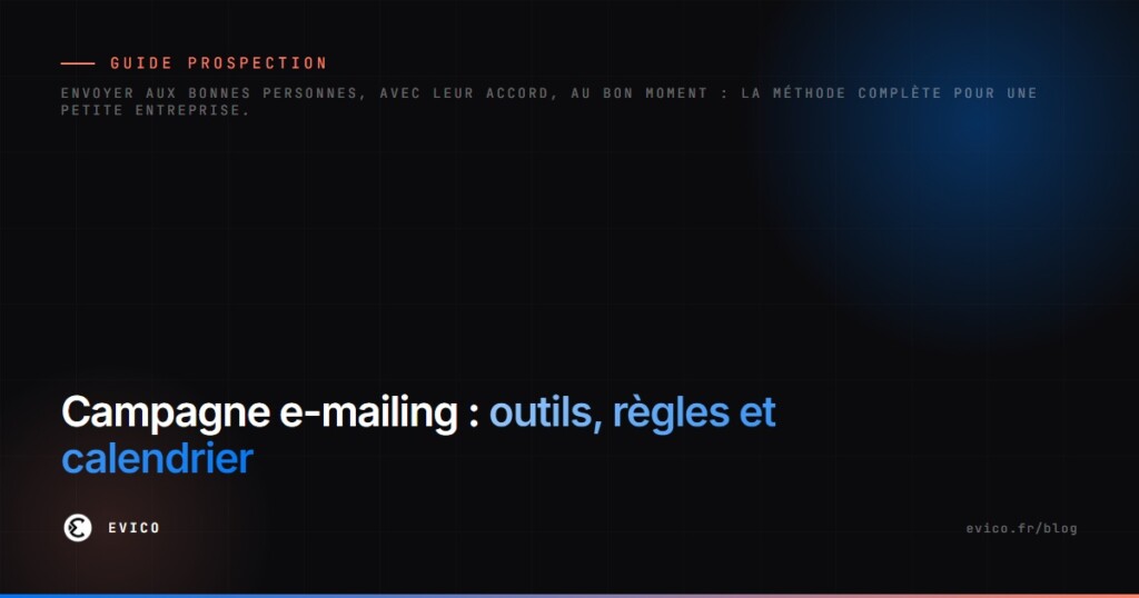 Faire une campagne e-mailing : outils, règles RGPD et ce qu'il faut envoyer selon votre métier