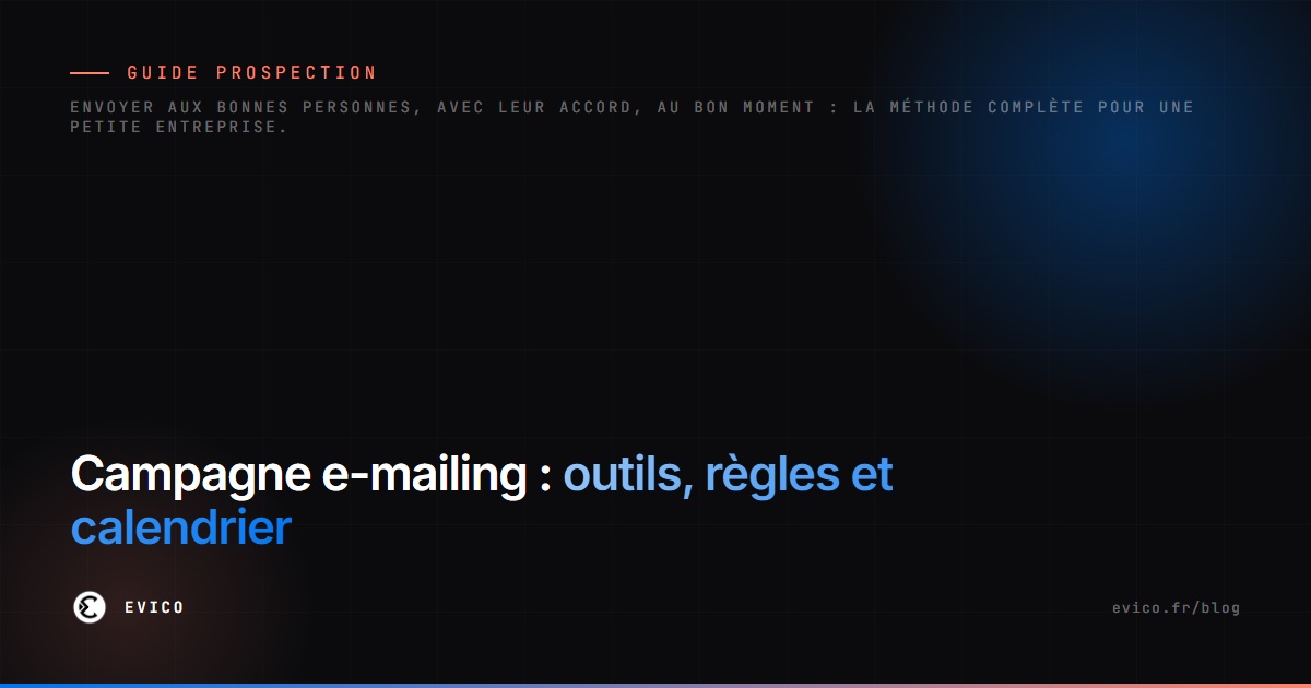Faire une campagne e-mailing : outils, règles RGPD et ce qu'il faut envoyer selon votre métier