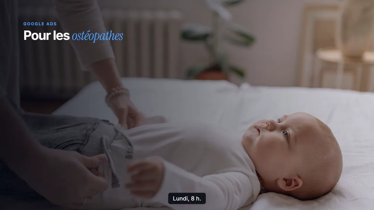 Vidéo : Google Ads pour les ostéopathes, par EVICO