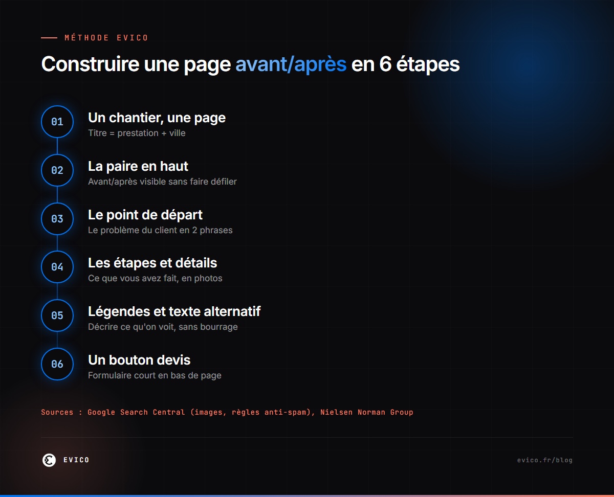 Construire une page avant/après en 6 étapes