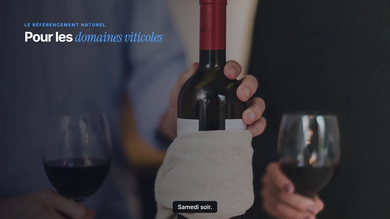 Référencement pour domaines viticoles